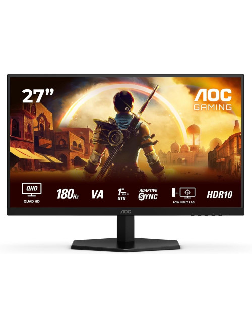 AOC Q27G42XNE | 27 " | VA | QHD | 16:9 | 180 Hz | 1 ms | 2560 x 1440 pixels | 300 cd/m | HDMI ports quantity 2 | Black