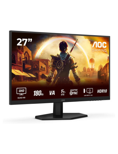 AOC Q27G42XNE | 27 " | VA | QHD | 16:9 | 180 Hz | 1 ms | 2560 x 1440 pixels | 300 cd/m | HDMI ports quantity 2 | Black