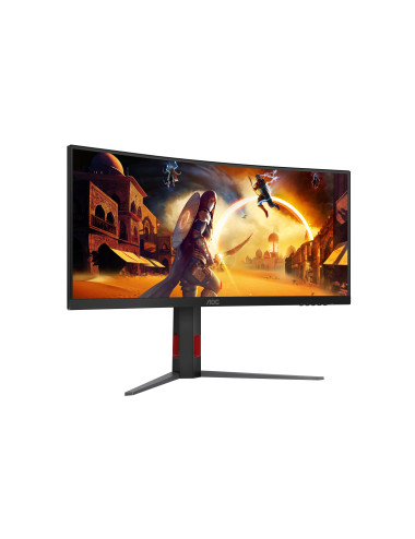 AOC CU34G4Z | 34 " | Fast VA | WQHD | 21:9 | 240 Hz | 1 ms | 3440 x 1440 pixels | 450 cd/m | HDMI ports quantity 2 | Black