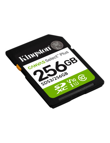 Kingston Select Plus | 256 GB | SD | Flash memory class Class 10, UHS-I, U1/U3, Video Class 10/30