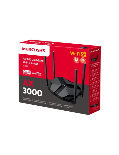 Mercusys MR85X AX3000 Dual-Band Wi-Fi 6 Router | Mercusys