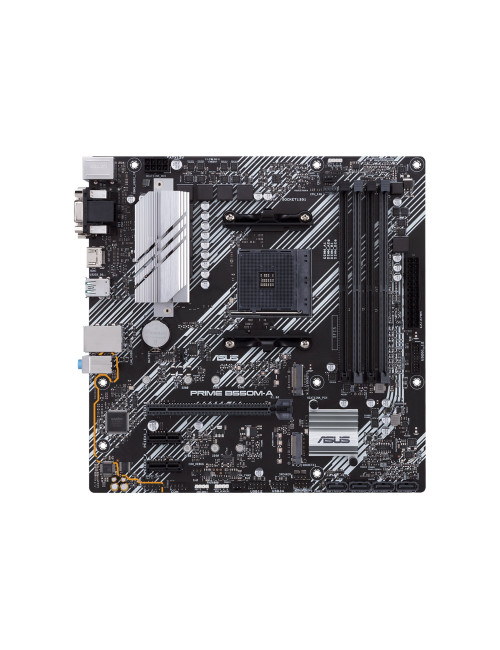 Asus | PRIME B550M-A | Processor family AMD | Processor socket AM4 | DDR4 | Memory slots 4 | Supported hard disk drive interface
