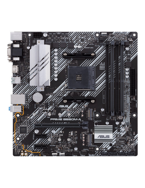 Asus | PRIME B550M-A | Processor family AMD | Processor socket AM4 | DDR4 | Memory slots 4 | Supported hard disk drive interface