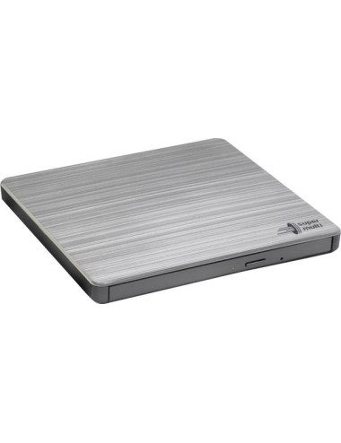 H.L Data Storage | Ultra Slim Portable DVD-Writer | GP60NS60 | Interface USB 2.0 | DVD R/RW | CD read speed 24 x | CD write spee