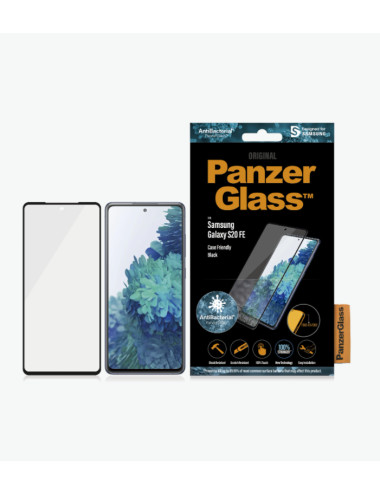 PanzerGlass | Samsung | Galaxy S20 FE CF | Glass | Black | Works with face recognition and is compatible with the in-screen fing