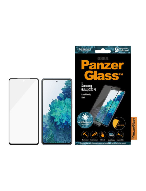 PanzerGlass | Samsung | Galaxy S20 FE CF | Glass | Black | Works with face recognition and is compatible with the in-screen fing