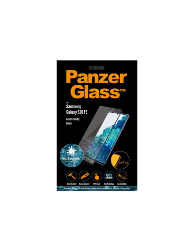 PanzerGlass | Samsung | Galaxy S20 FE CF | Glass | Black | Works with face recognition and is compatible with the in-screen fing
