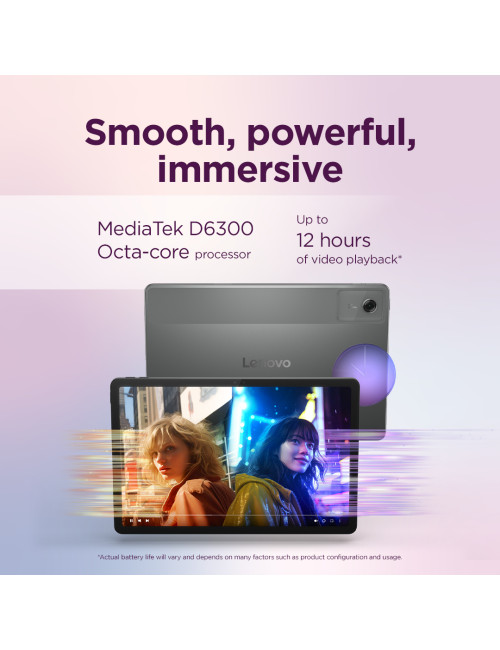 Lenovo Idea Tab 11 2.5K Mediatek Dimensity 6300/8GB/256GB/Android 15/Grey/2Y Warranty | Lenovo Tab (without power adapter) | Ide