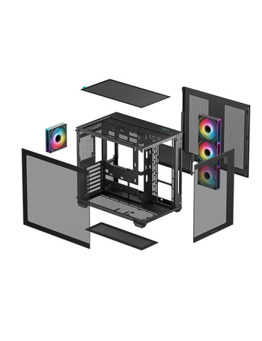 Deepcool CG530 4F | Black | Mid Tower | Power supply included No | ATX PS2
