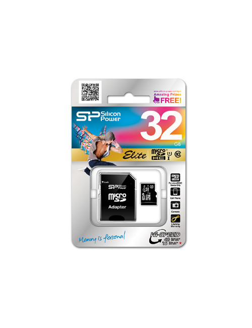 Silicon Power | Elite UHS-I | 16 GB | MicroSDHC | Flash memory class 10 | SD adapter