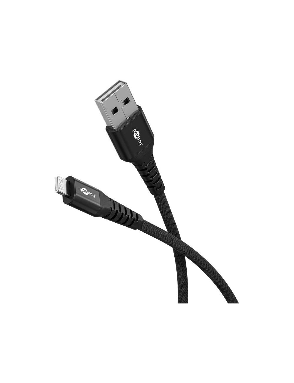 Goobay Lightning USB-A Supersoft Textile Cable with Metal Plugs | 74504