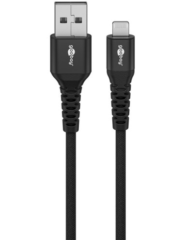 Goobay Lightning USB-A Supersoft Textile Cable with Metal Plugs | 74504