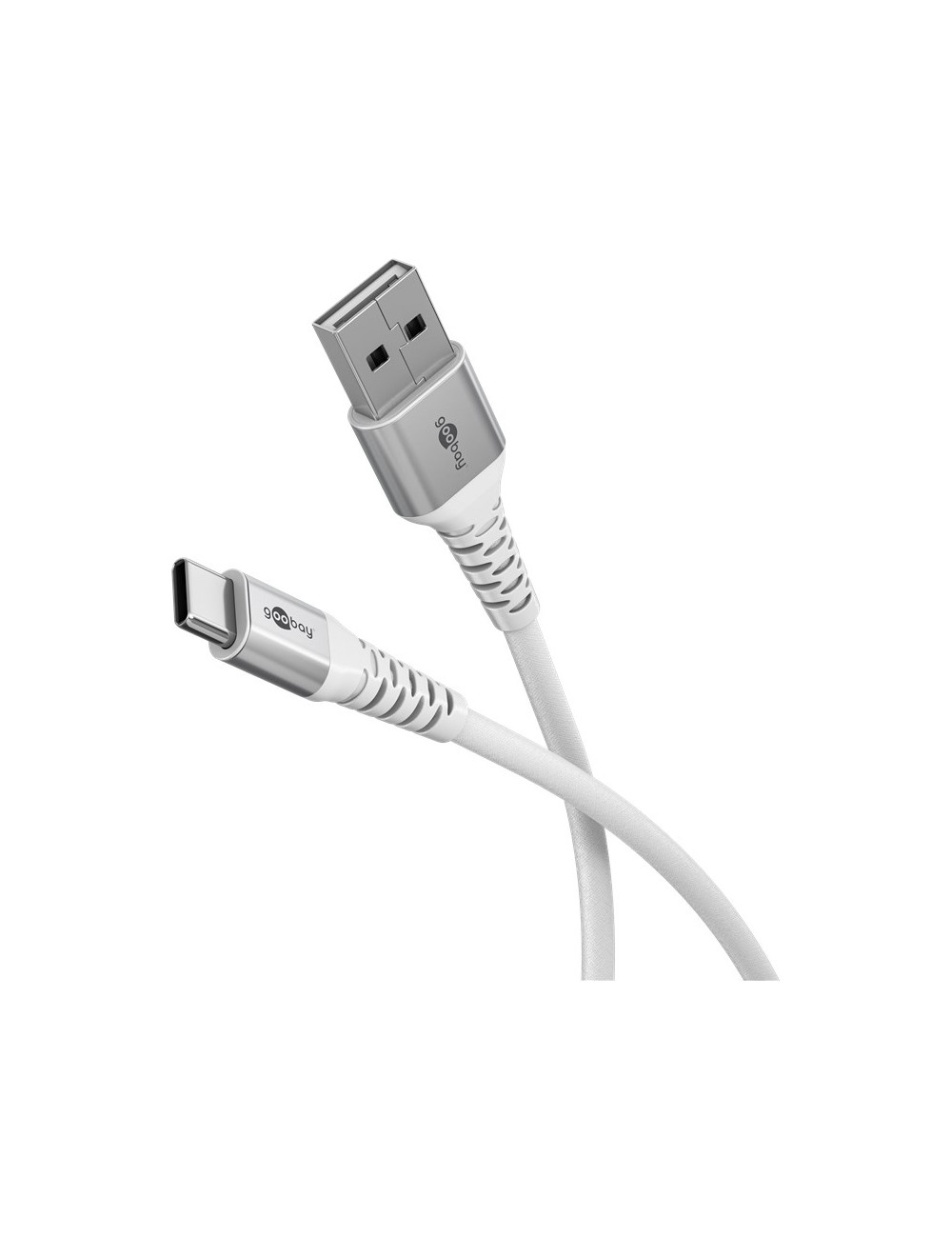Goobay USB-C to USB-A Supersoft Textile Cable with Metal Plugs | 74531