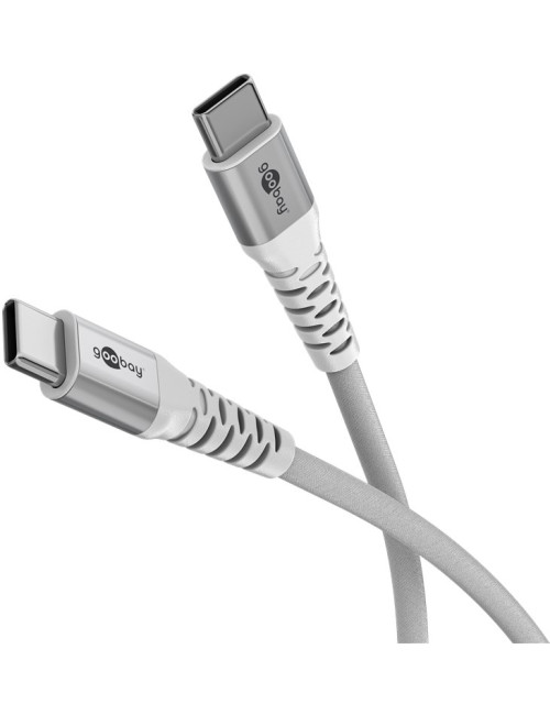 Goobay USB-C Supersoft Textile Cable with Metal Plugs | 70194
