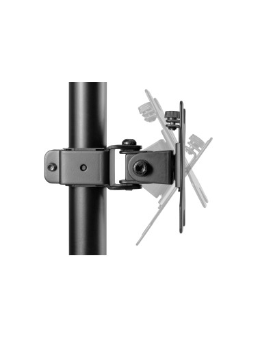 Digitus Desk Mount | DA-90438 | Adjustable Height, Rotate, Tilt, Swivel | 17-32 " | Maximum weight (capacity) 2x8 kg | Black