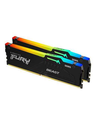 Kingston | Fury Beast RGB | 32 Kit (16GBx2) GB | DDR5 | 4800 MHz | PC/server | Registered No | ECC No