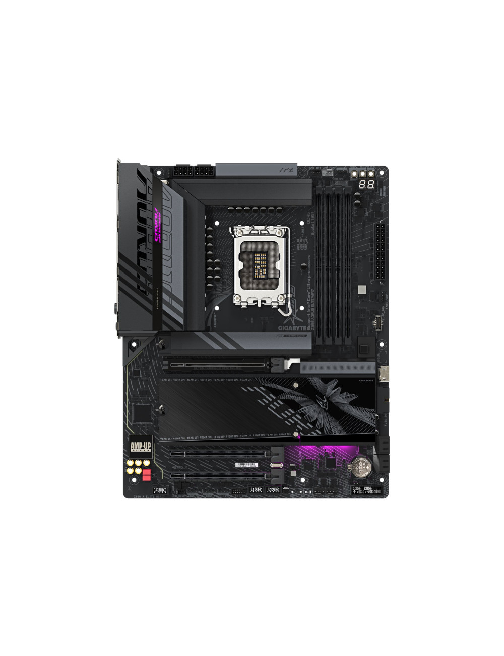 Gigabyte Z890 A ELITE WIFI7 | Processor family Intel | Processor socket LGA1851 | DDR5 | Supported hard disk drive interfaces M.