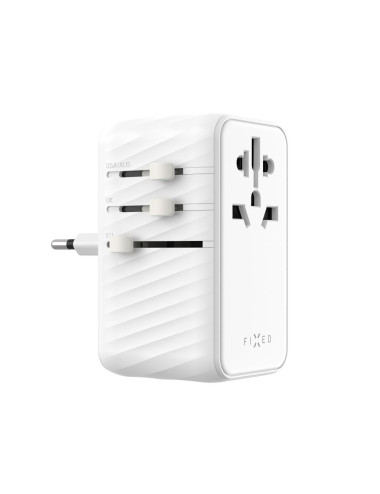 Fixed | Voyager 85W travel adapter for EU, UK and USA/AUS, with 4xUSB-C and 1xUSB output | Adapter
