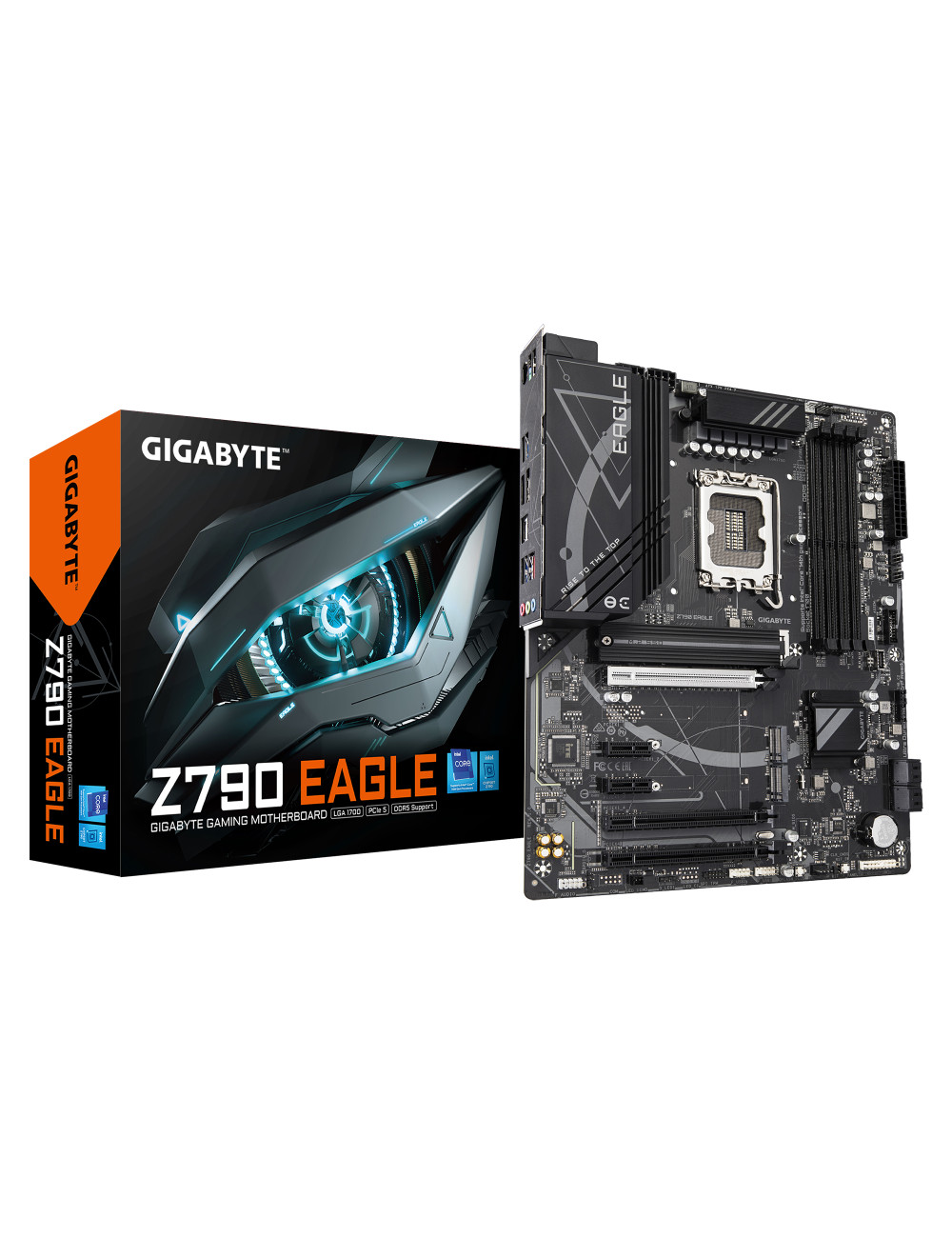Gigabyte Z790 EAGLE | Processor family Intel | Processor socket LGA1700 | DDR5 DIMM | Supported hard disk drive interfaces M.2, 