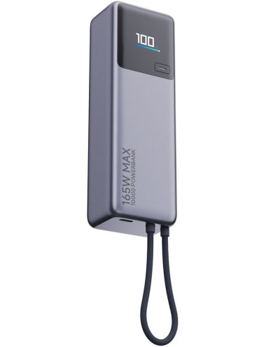 Xiaomi 165W Power Bank (Integrated Cable) | 10000 mAh | USB-C | Gray