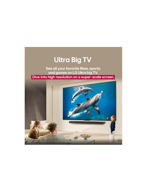 LG QNED AI 4K TV | 86QNED80A3A | 86 | Smart TV | webOS 25 | UHD | Black