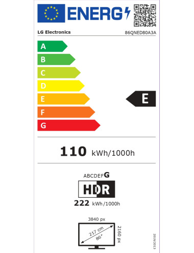 LG QNED AI 4K TV | 86QNED80A3A | 86 | Smart TV | webOS 25 | UHD | Black