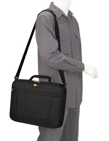 Case Logic | VNCI215 | Fits up to size 15.6 " | Messenger - Briefcase | Black | Shoulder strap