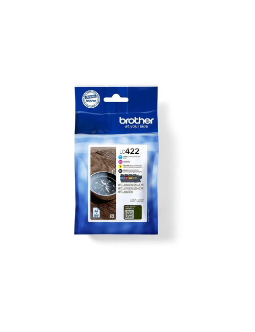 Brother LC422VAL | Ink Cartridge | Black, Cyan, Magenta, Yellow