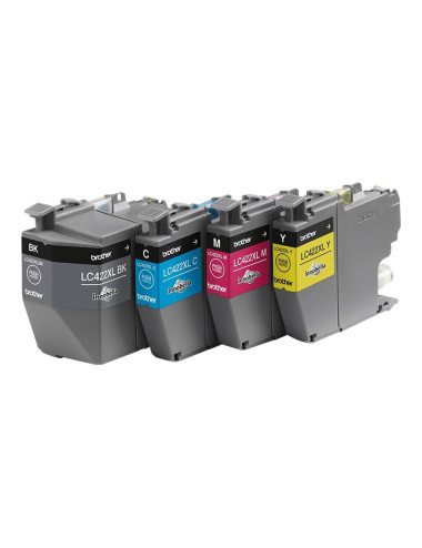 Brother LC422XLVAL | Ink Cartridge | Black, Cyan, Magenta, Yellow