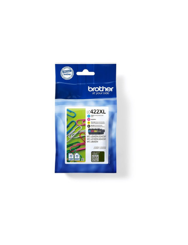 Brother LC422XLVAL | Ink Cartridge | Black, Cyan, Magenta, Yellow