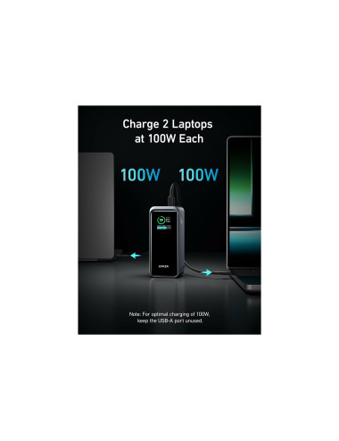 Anker Power Bank, 200 W | Prime | 20000 mAh | Black