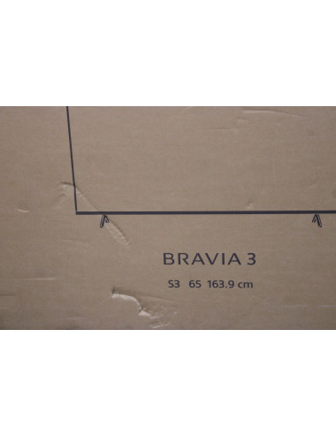 Sony K65S35B Bravia 3 | 65 | Smart TV | Android TV | QFHD | Black | DAMAGED PACKAGING