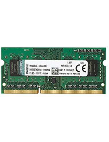 Kingston | 4 GB | DDR3 | 1600 MHz | Notebook | Registered No | ECC No