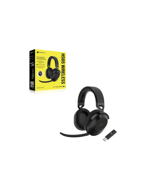 Corsair | Gaming Headset | HS65 | Wireless | Over-Ear | Microphone | Wireless | Carbon