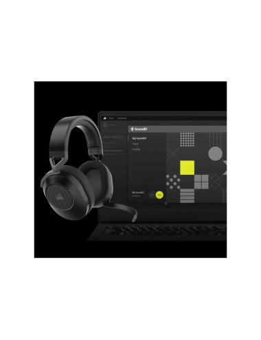 Corsair | Gaming Headset | HS65 | Wireless | Over-Ear | Microphone | Wireless | Carbon