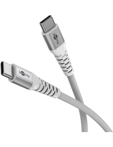 Goobay USB-C Supersoft Textile Cable with Metal Plugs | 70193