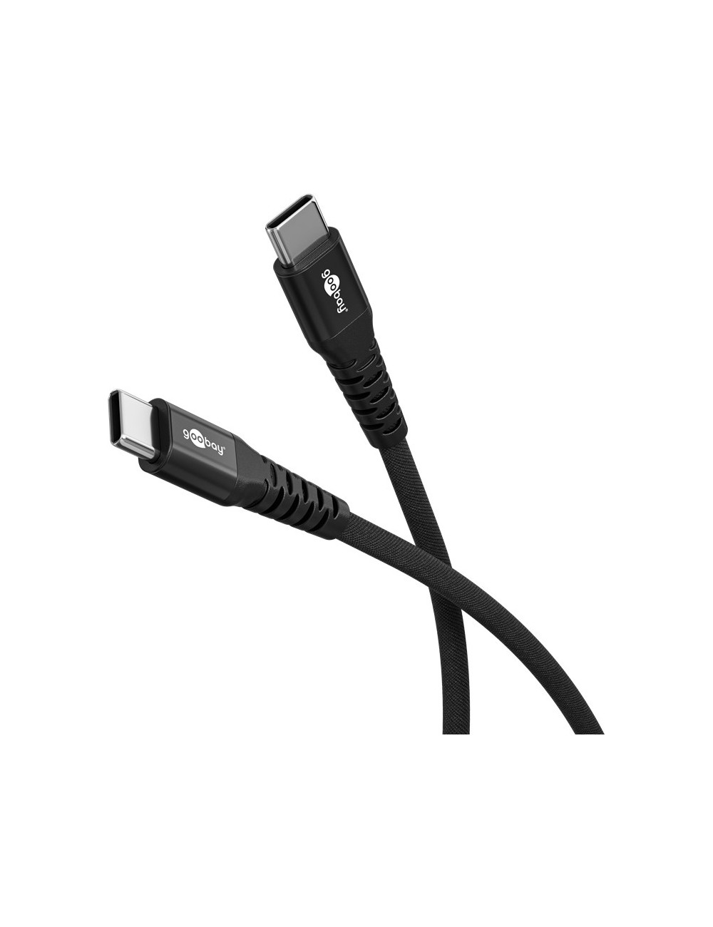 Goobay USB-C Supersoft Textile Cable with Metal Plugs | 73954