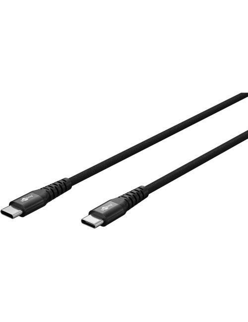 Goobay USB-C Supersoft Textile Cable with Metal Plugs | 73954