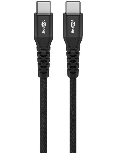 Goobay USB-C Supersoft Textile Cable with Metal Plugs | 73954