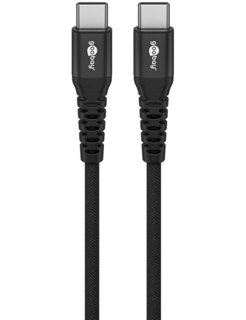 Goobay USB-C Supersoft Textile Cable with Metal Plugs | 73954