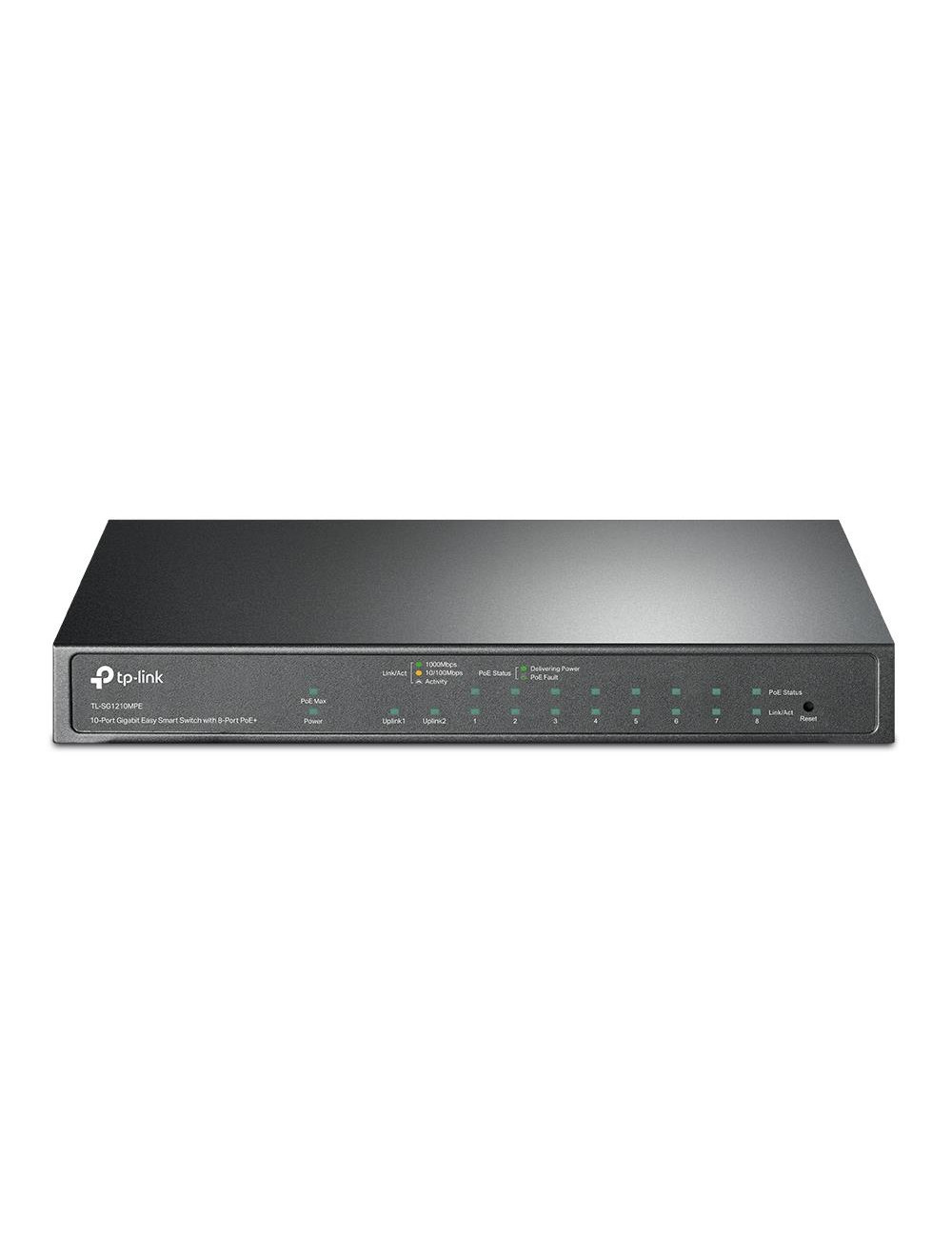 Switch|TP-LINK|Desktop/pedestal|9x10Base-T / 100Base-TX / 1000Base-T|1x10/100/1000BASE-T/SFP combo|PoE+ ports 8|123 Watts|TL-SG1