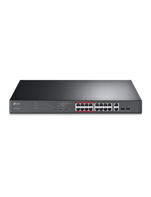 Switch|TP-LINK|Desktop/pedestal|16x10Base-T / 100Base-TX|2x10/100/1000BASE-T/SFP combo|PoE+ ports 16|192 Watts|TL-SL1218MP