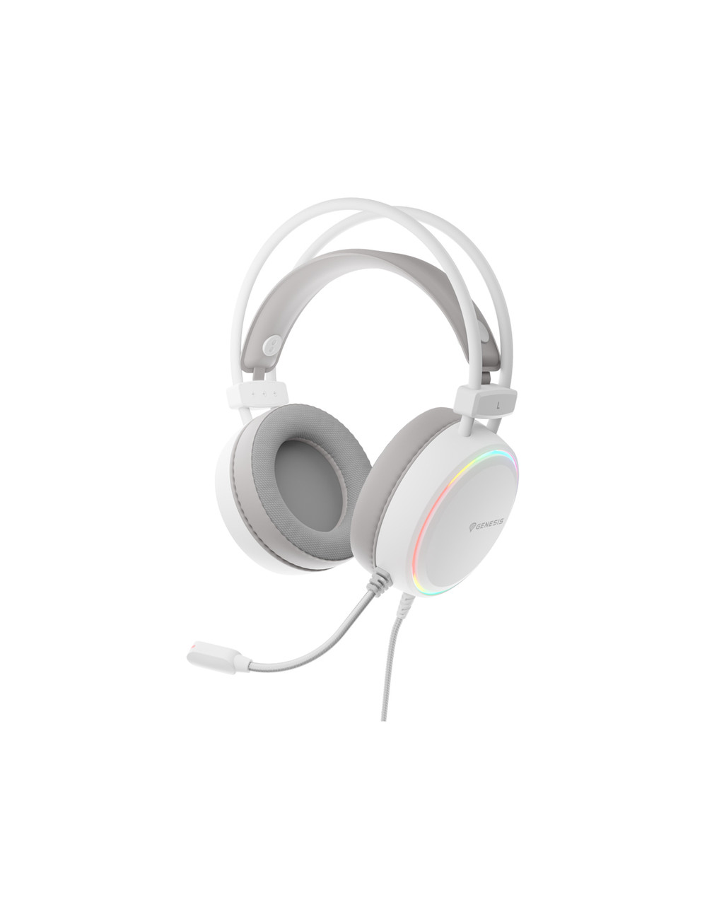 Genesis RGB Gaming Headset | Neon 613 G2 | Wired | Over-ear | Microphone | White