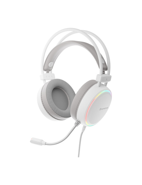 Genesis RGB Gaming Headset | Neon 613 G2 | Wired | Over-ear | Microphone | White