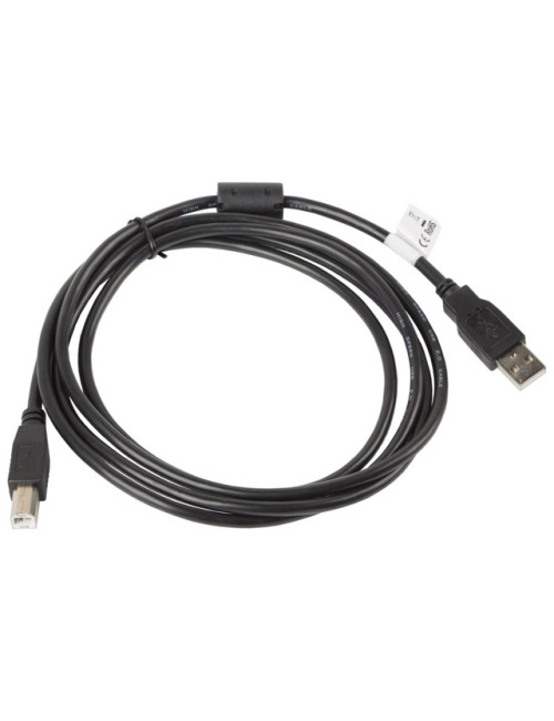 Lanberg USB Type-A to USB Type-B 2.0 Cable, 1.8 m | CA-USBA-11CC-0018-BK | USB Type-A to USB Type-B
