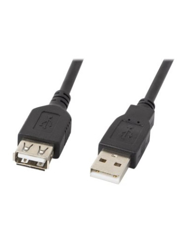 Lanberg USB-A 2.0 Cable 1.8 m | CA-USBE-10CC-0018-BK | USB Type-A to USB Type-A