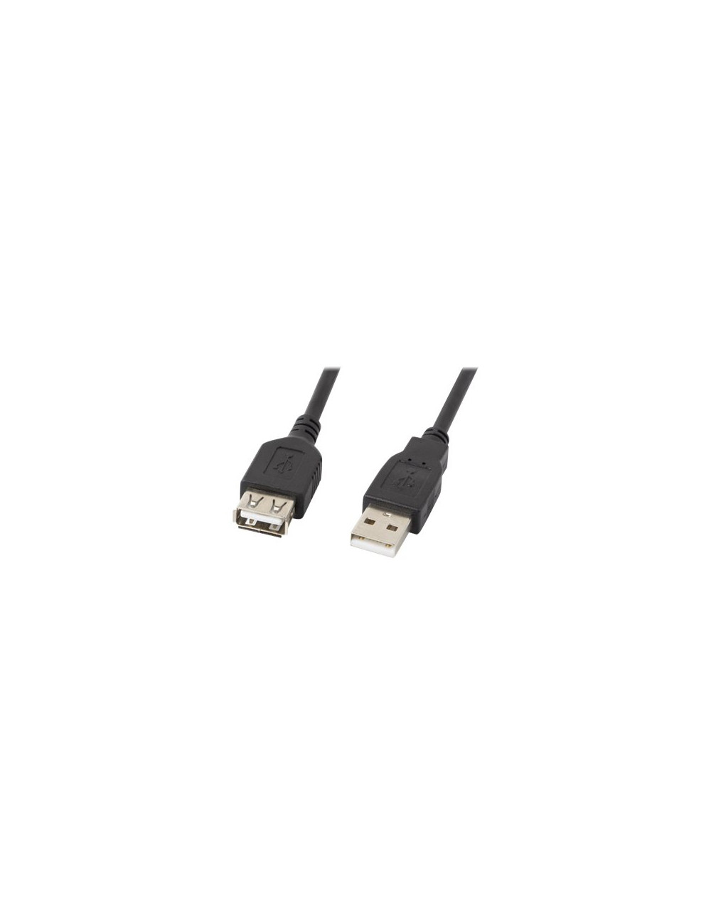 Lanberg USB-A 2.0 Cable 1.8 m | CA-USBE-10CC-0018-BK | USB Type-A to USB Type-A