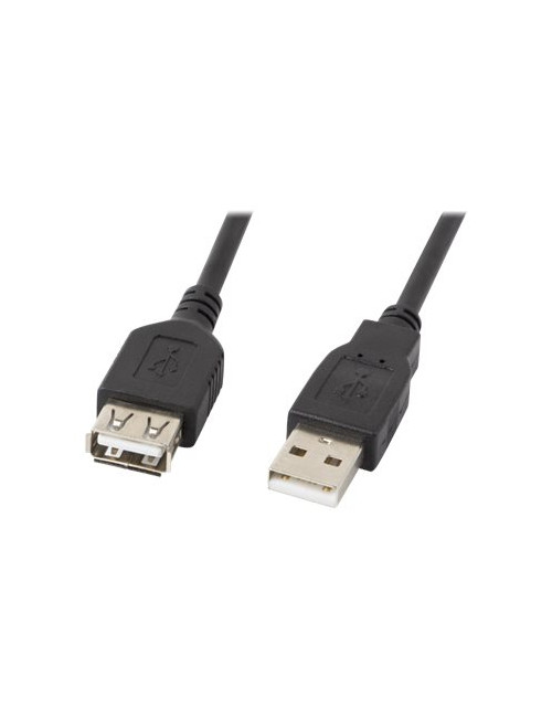 Lanberg USB-A 2.0 Cable 1.8 m | CA-USBE-10CC-0018-BK | USB Type-A to USB Type-A