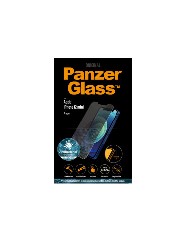 PanzerGlass | Apple | For iPhone 12 Mini | Tempered Glass | Transparent | Privacy glass