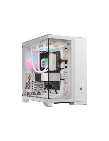 Corsair Dual Chamber PC Case | iCUE LINK 6500X RGB | White | Mid Tower | Power supply included No | ATX